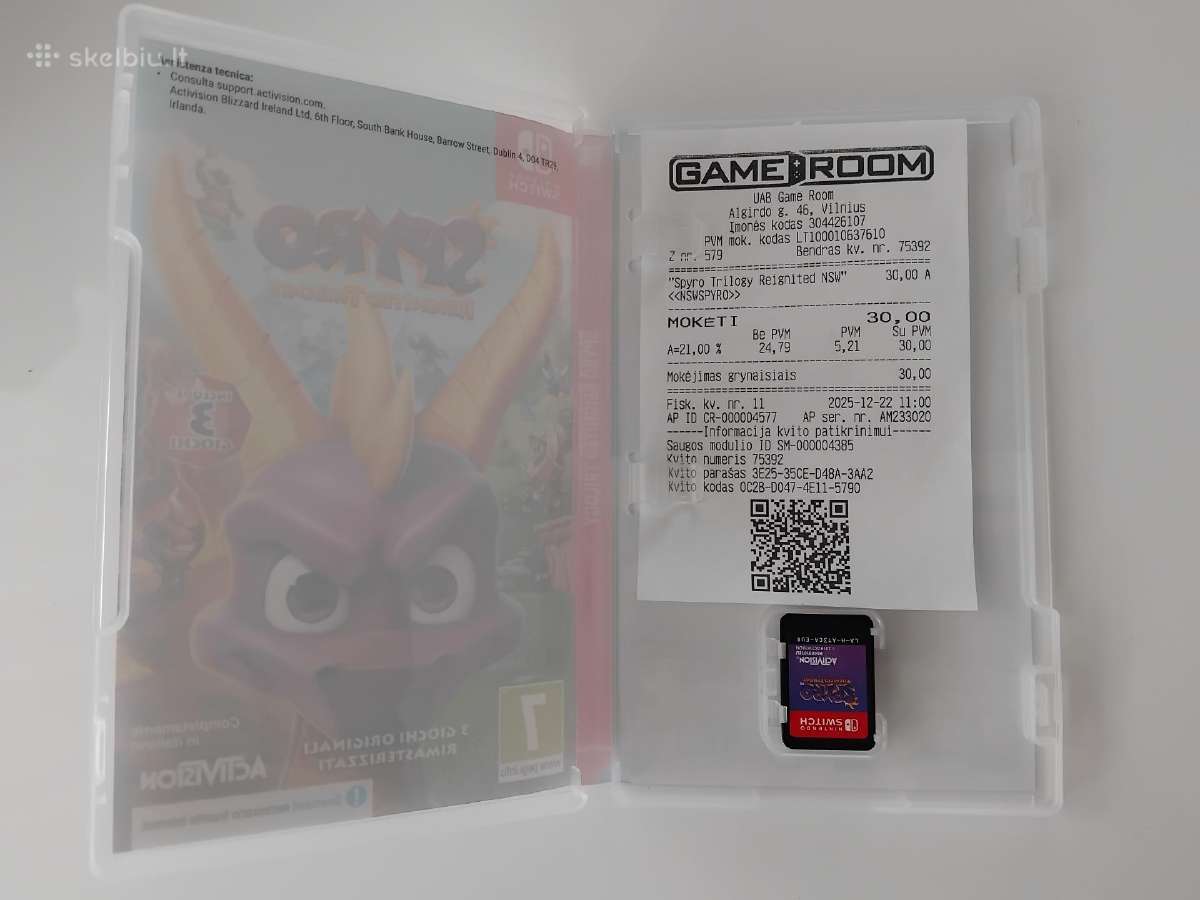 Nintendo Switch Spyro žaidimas - nuotraukos Nr. 3