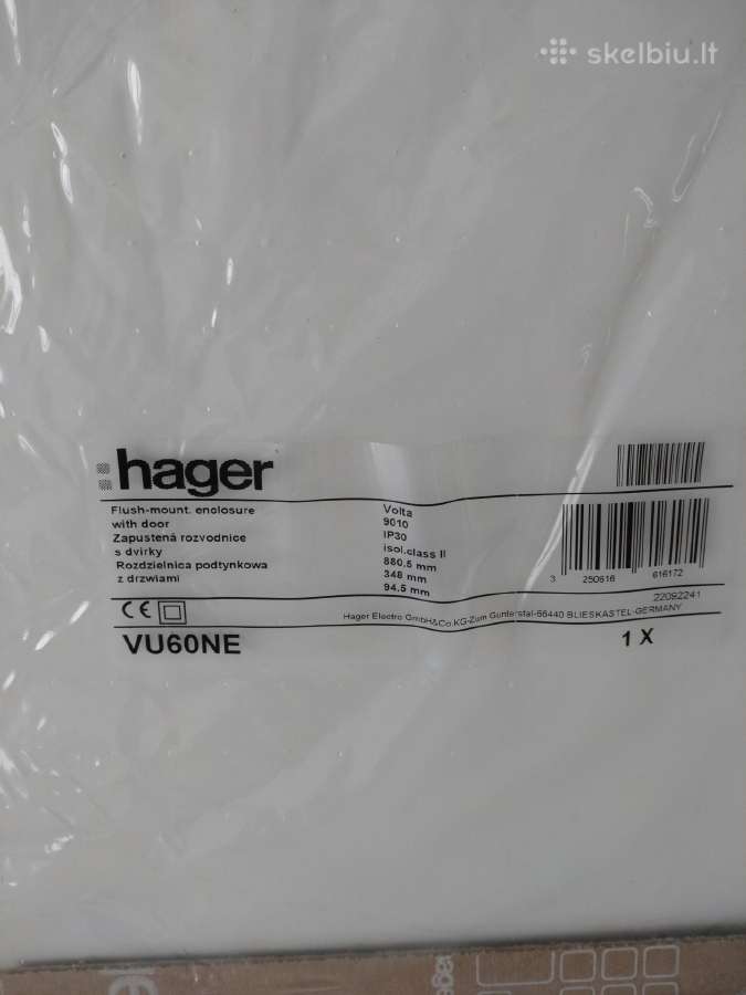 Elektros skydo Hager Vu60ne durelės - nuotraukos Nr. 2