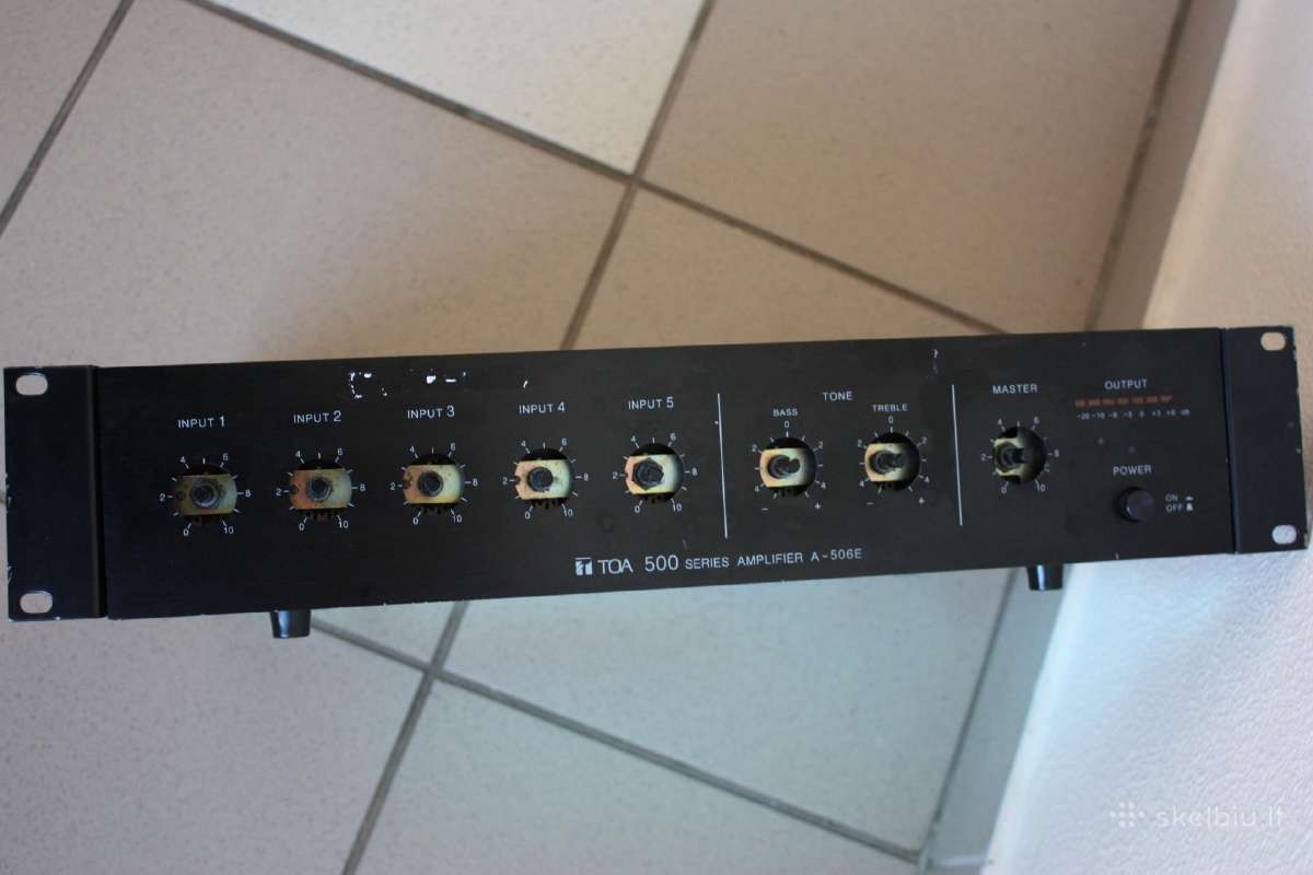 Stiprintuvas garažui Toa A-506e Amplifier/mixer - nuotraukos Nr. 2