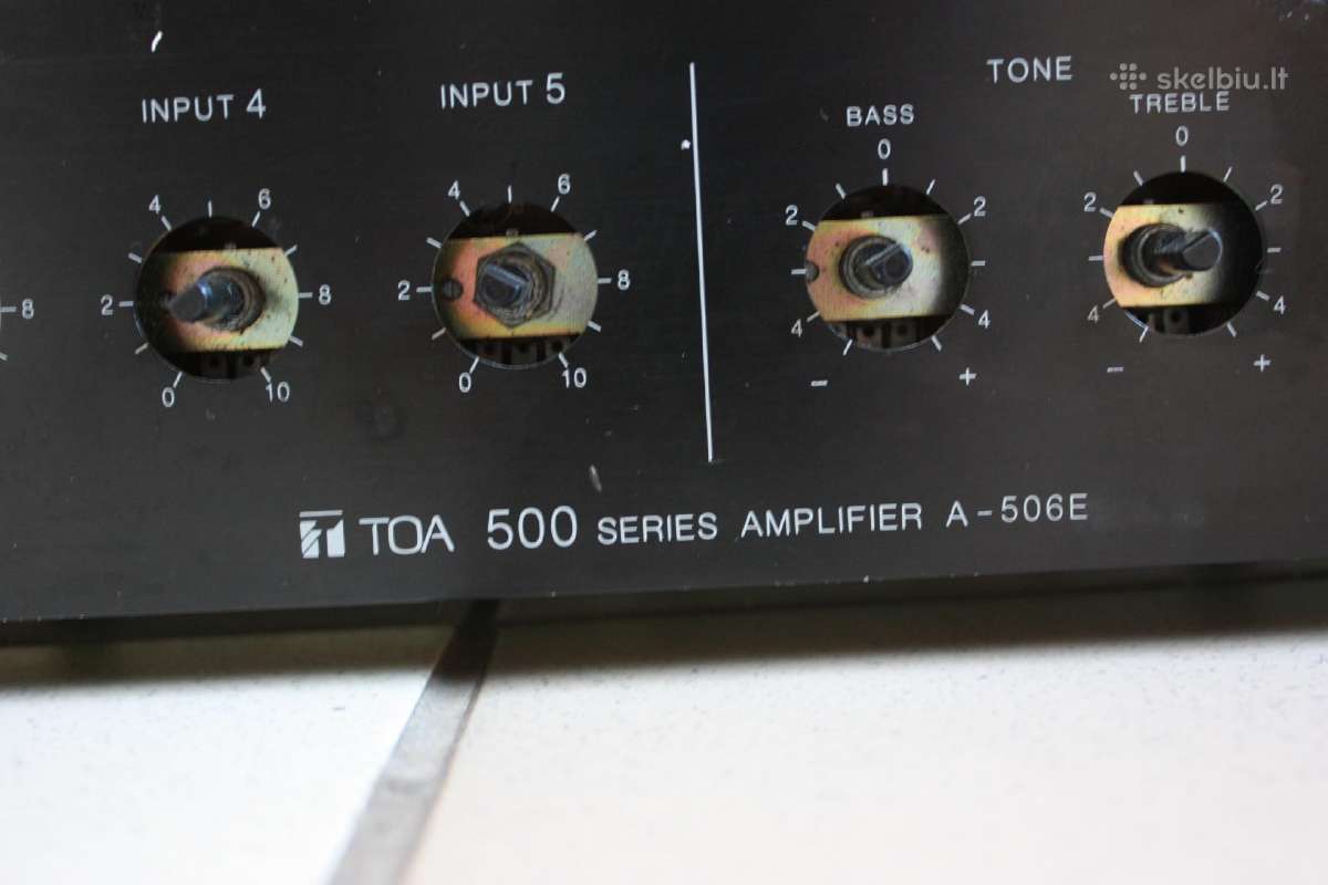 Stiprintuvas garažui Toa A-506e Amplifier/mixer - nuotraukos Nr. 3