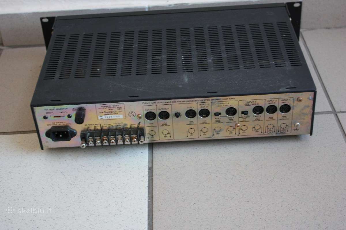 Stiprintuvas garažui Toa A-506e Amplifier/mixer - nuotraukos Nr. 6
