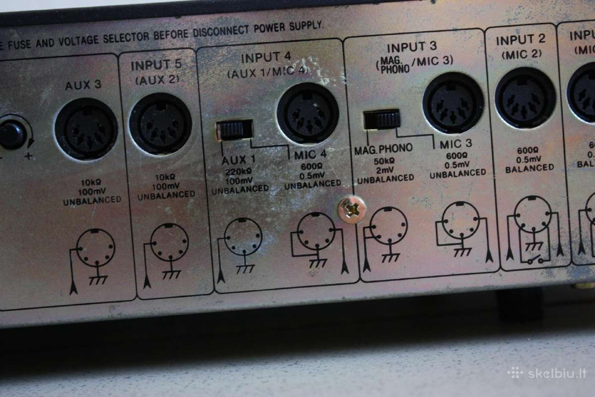 Stiprintuvas garažui Toa A-506e Amplifier/mixer - nuotraukos Nr. 7