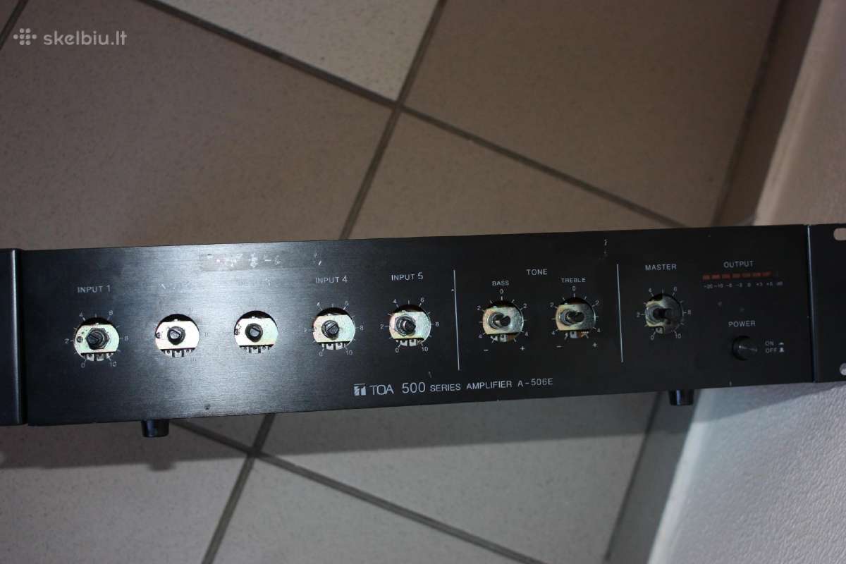 Stiprintuvas garažui Toa A-506e Amplifier/mixer - nuotraukos Nr. 8