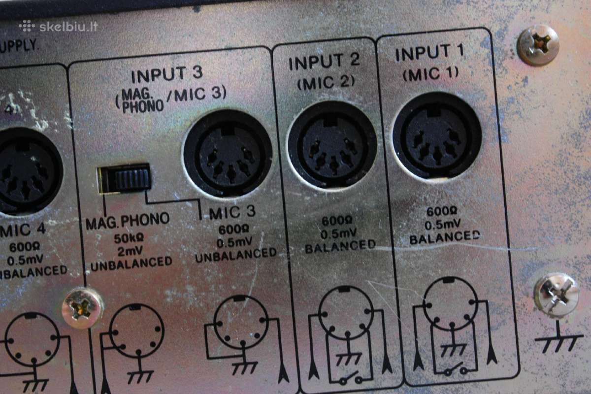Stiprintuvas garažui Toa A-506e Amplifier/mixer - nuotraukos Nr. 9