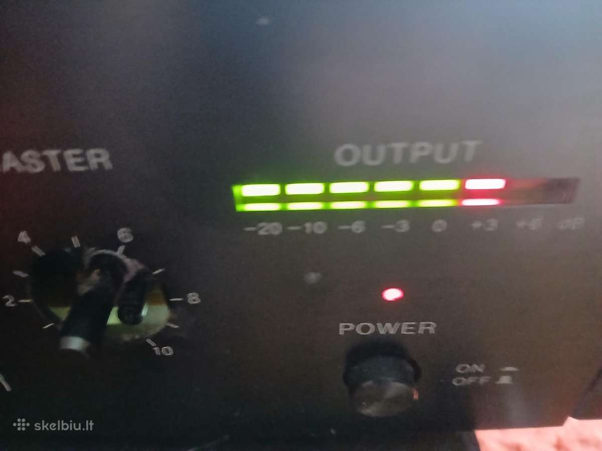 Stiprintuvas garažui Toa A-506e Amplifier/mixer - nuotraukos Nr. 11
