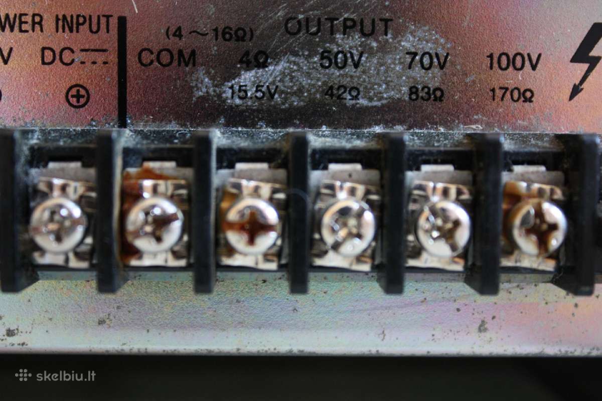Stiprintuvas garažui Toa A-506e Amplifier/mixer - nuotraukos Nr. 12