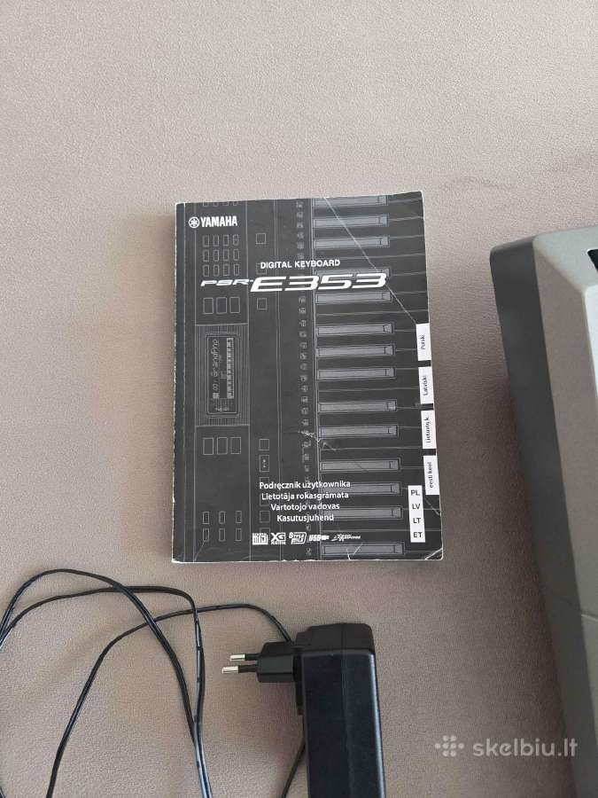 Yamaha Psr-e353 nešiojama klaviatūra - nuotraukos Nr. 6