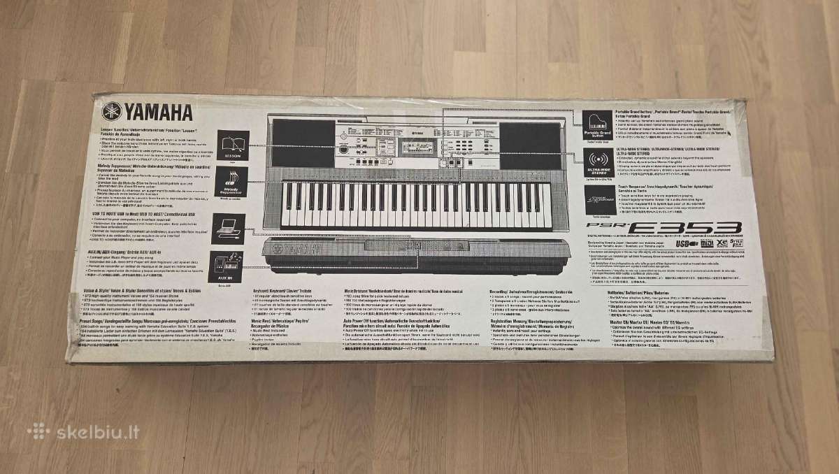 Yamaha Psr-e353 nešiojama klaviatūra - nuotraukos Nr. 4