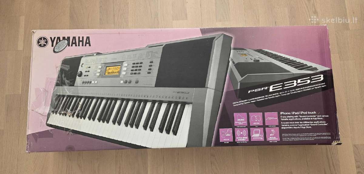 Yamaha Psr-e353 nešiojama klaviatūra - nuotraukos Nr. 2