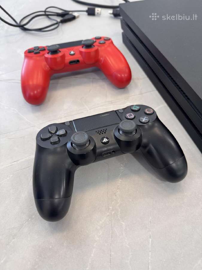 Playstation Ps4 Pro 1tb + žaidimai - nuotraukos Nr. 3