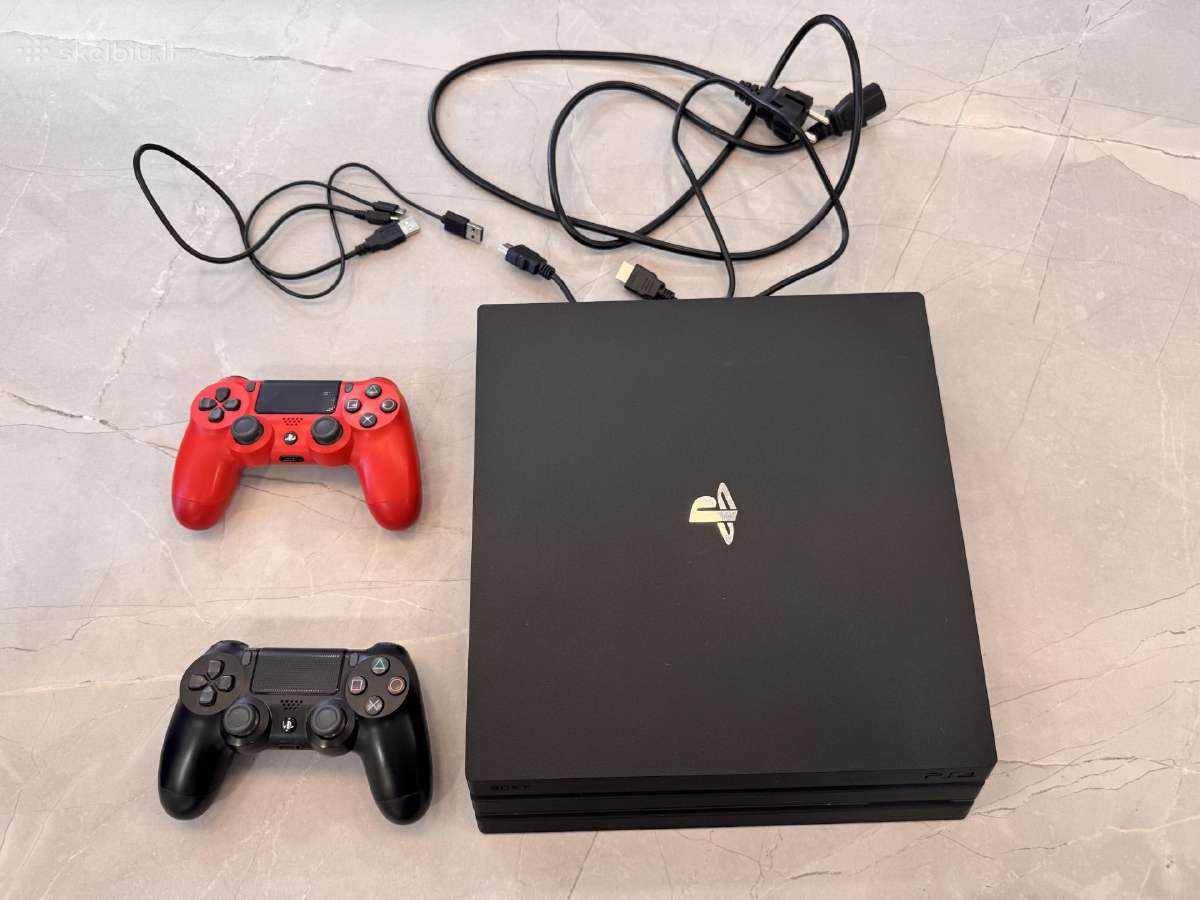 Playstation Ps4 Pro 1tb + žaidimai