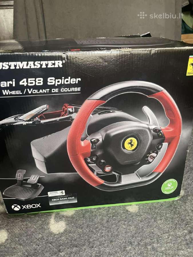 Žaidimų vairas Thrustmaster Ferrari Spider 458, ju - nuotraukos Nr. 2