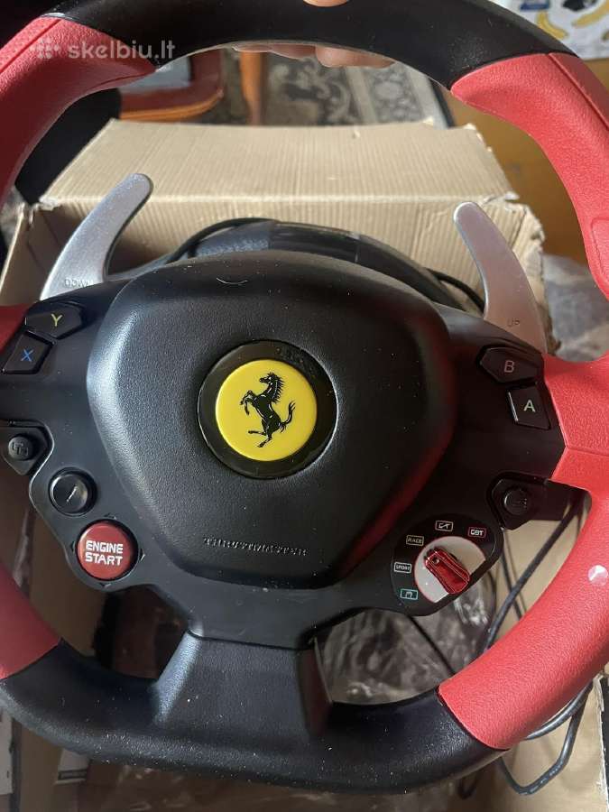 Žaidimų vairas Thrustmaster Ferrari Spider 458, ju - nuotraukos Nr. 3
