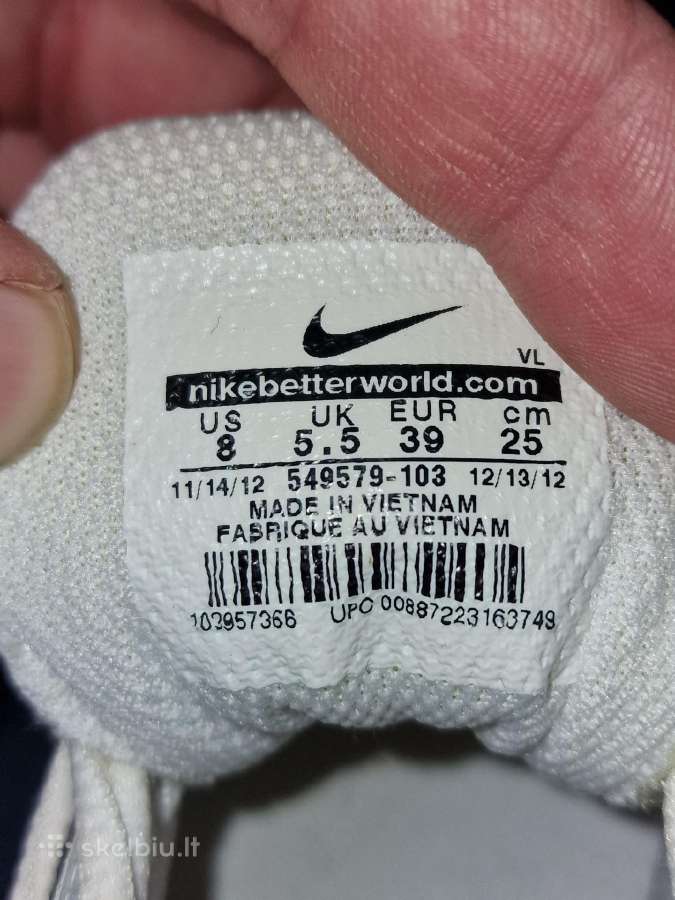 Nike moteriški golfo batai, Eu 39, balti - nuotraukos Nr. 6