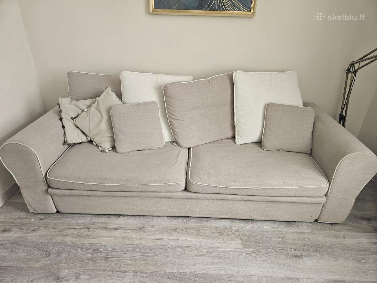 Sofa-lova su patalynės dėže