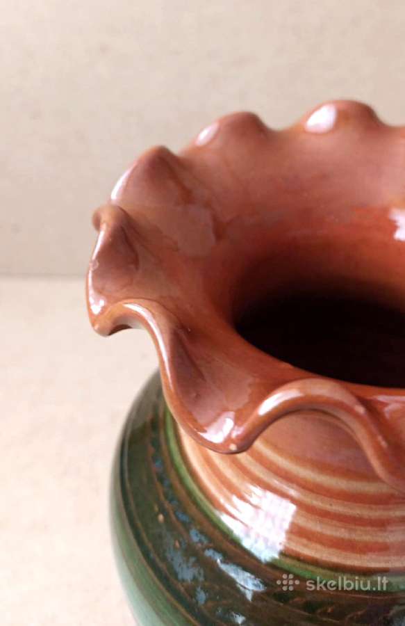 Keraminė vaza, 17cm - nuotraukos Nr. 6