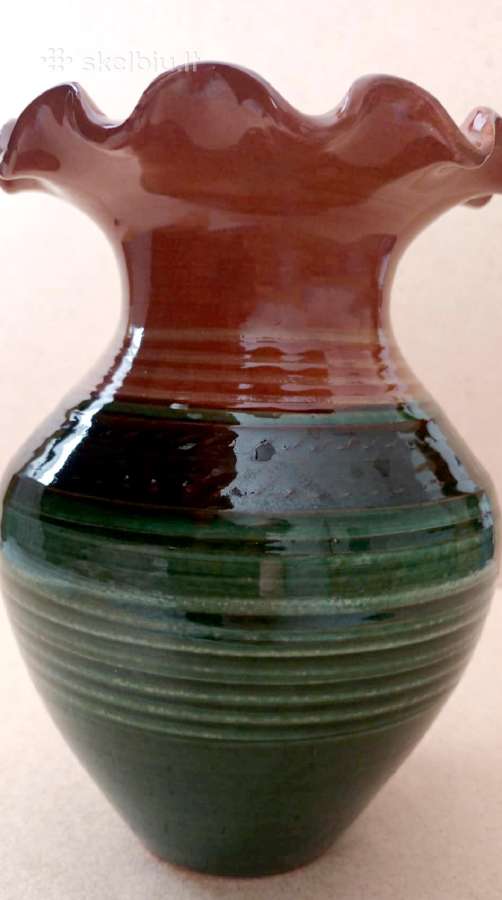 Keraminė vaza, 17cm - nuotraukos Nr. 3
