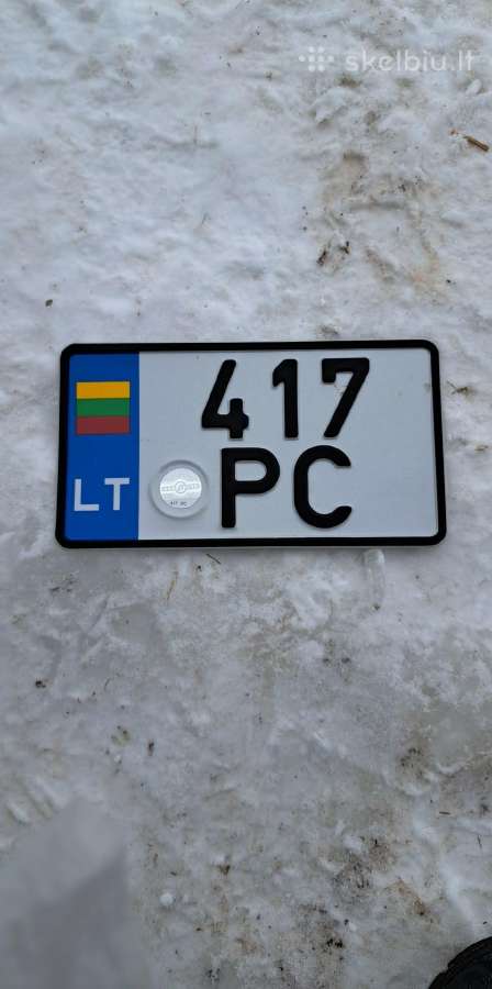 Motociklo numeriai - nuotraukos Nr. 5