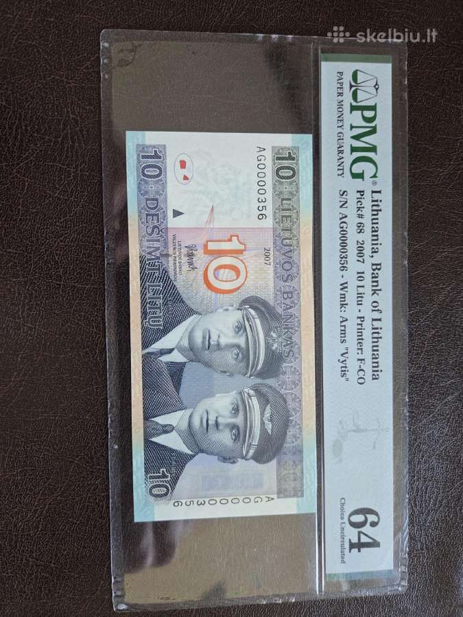 Litai banknotai monetos basanavicius centai - nuotraukos Nr. 2