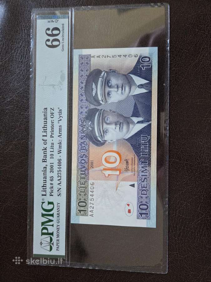 Litai banknotai monetos basanavicius centai - nuotraukos Nr. 3