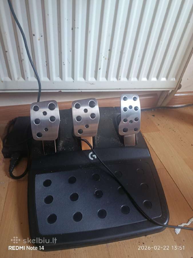 Logitech g923 su pavarų dėžės mažai naudota - nuotraukos Nr. 3