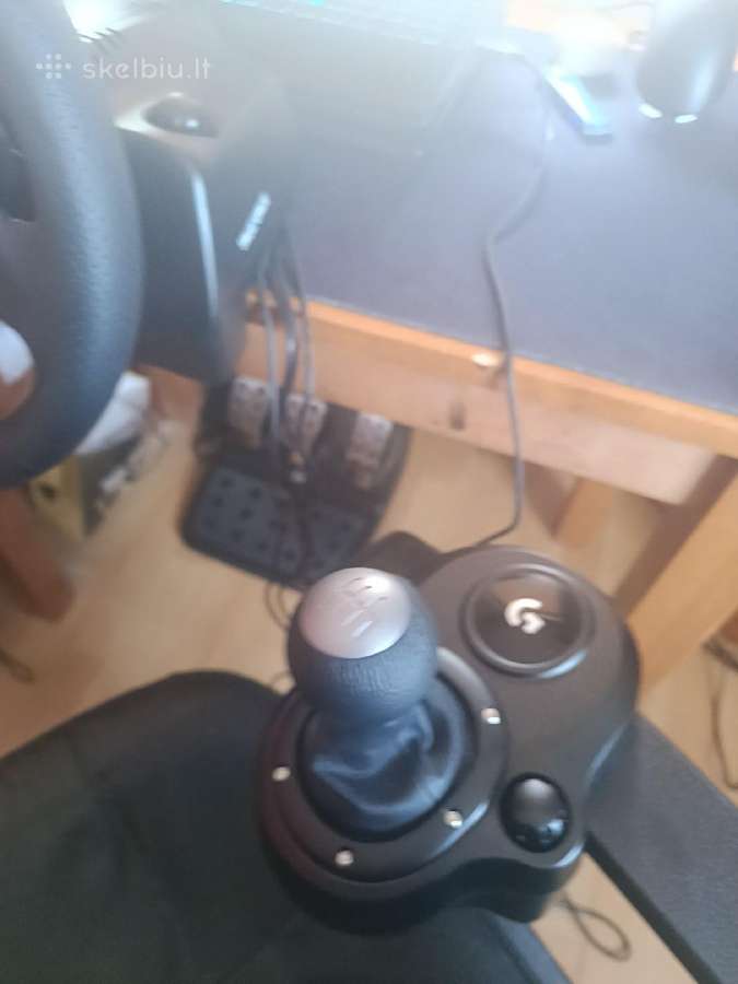 Logitech g923 su pavarų dėžės mažai naudota - nuotraukos Nr. 5