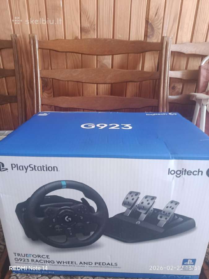 Logitech g923 mažai naudiuotas - nuotraukos Nr. 4