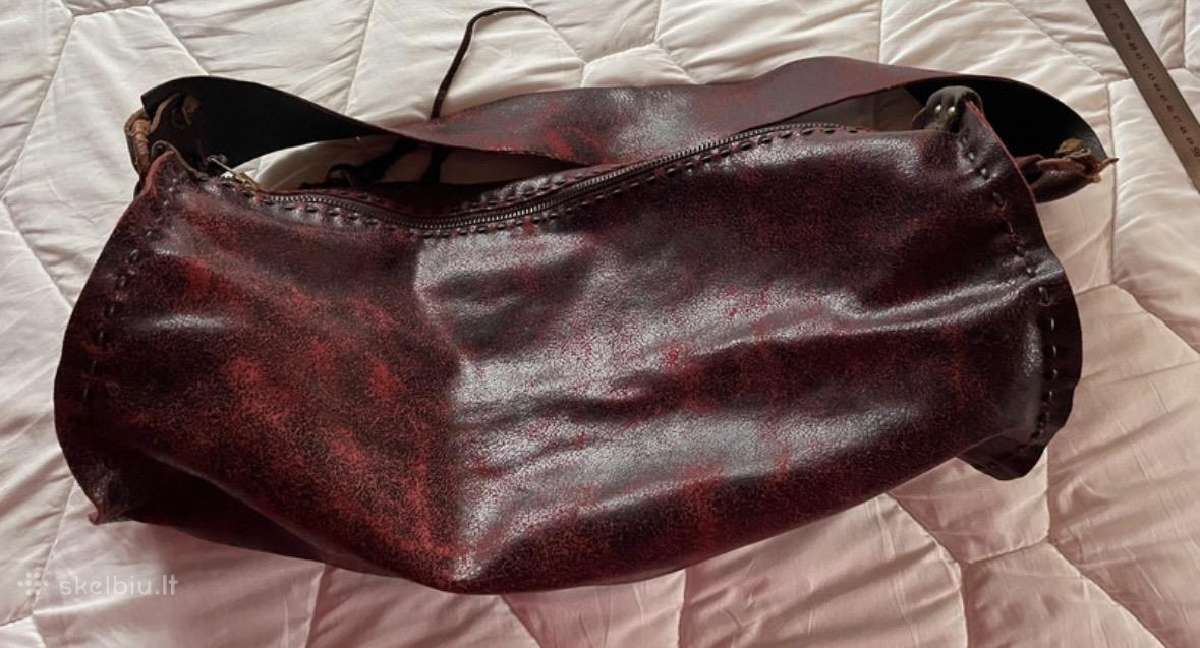 Odinė hobo Boho/vintage rankinė. - nuotraukos Nr. 5