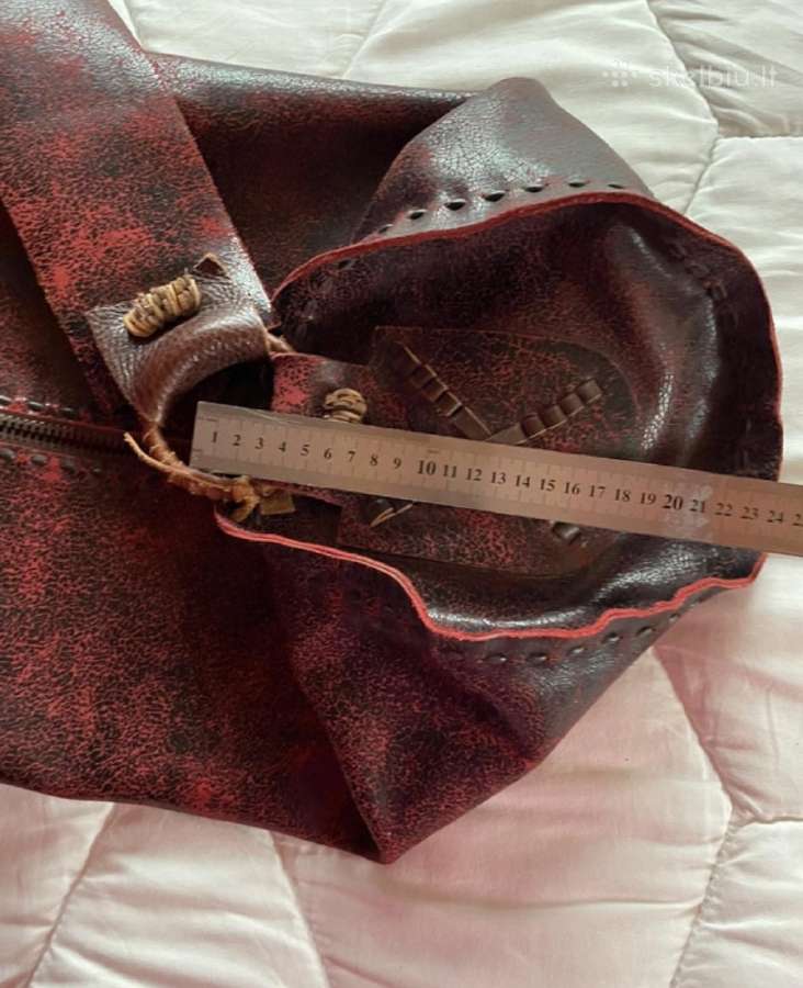 Odinė hobo Boho/vintage rankinė. - nuotraukos Nr. 8