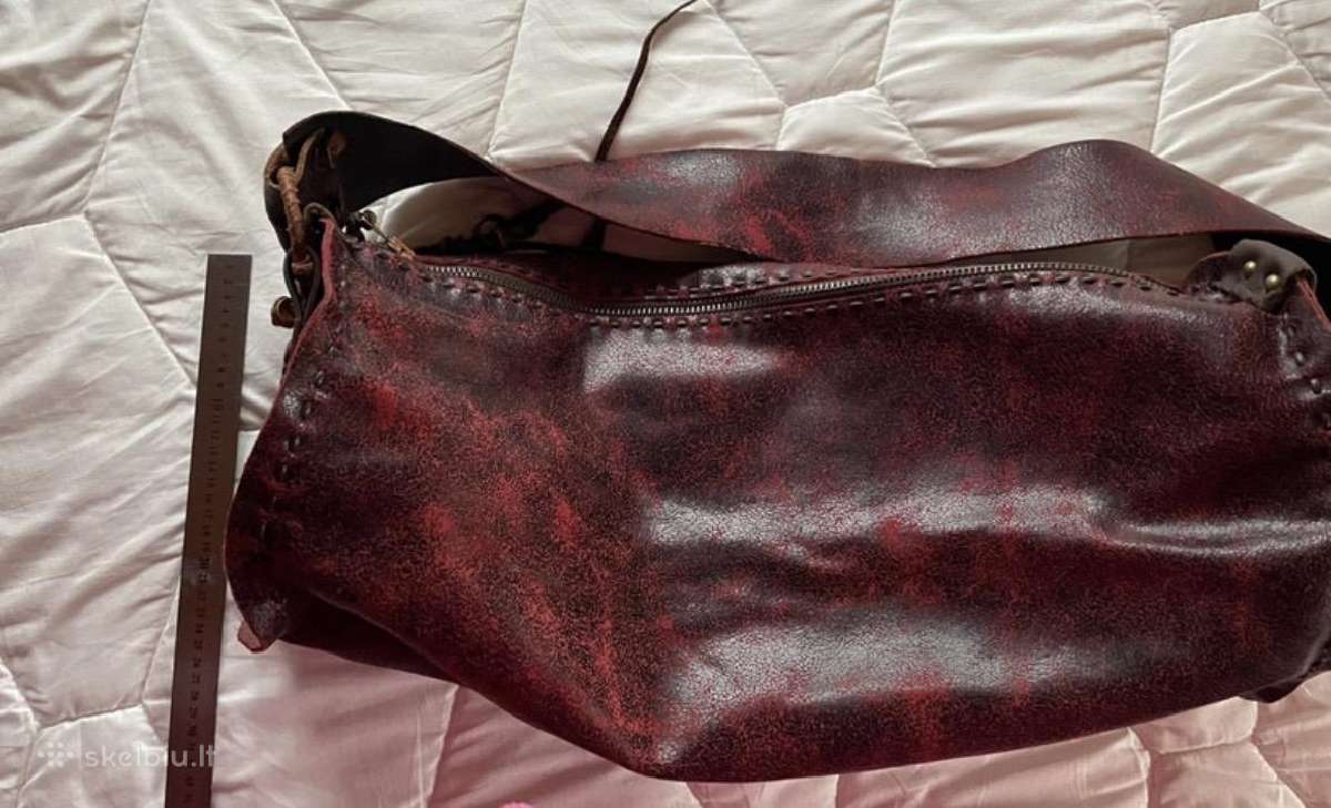Odinė hobo Boho/vintage rankinė. - nuotraukos Nr. 9