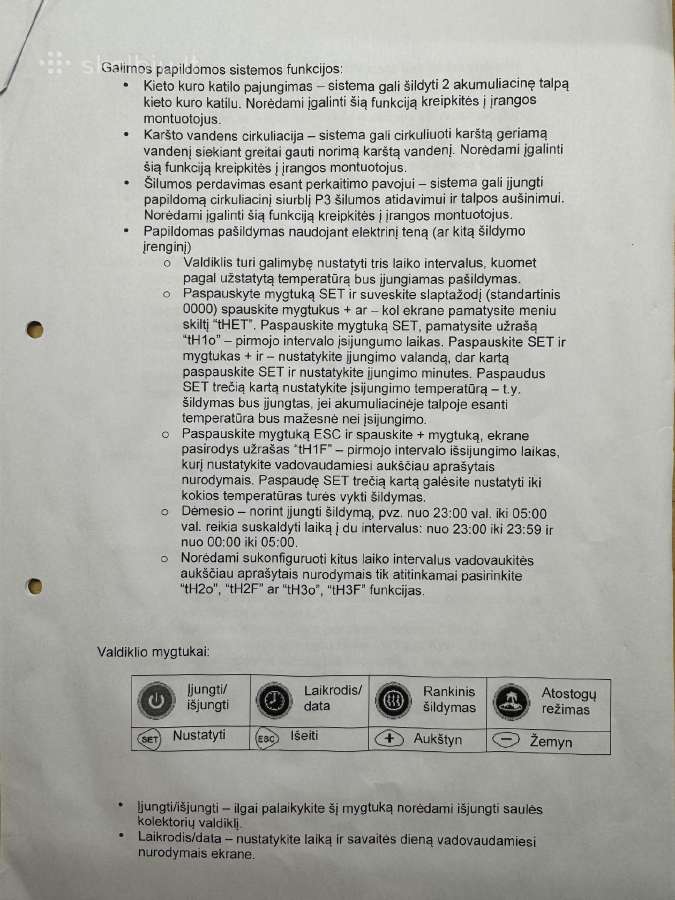Saulės Kolektorių Valdiklis Sr988c1 (39 programos) - nuotraukos Nr. 10