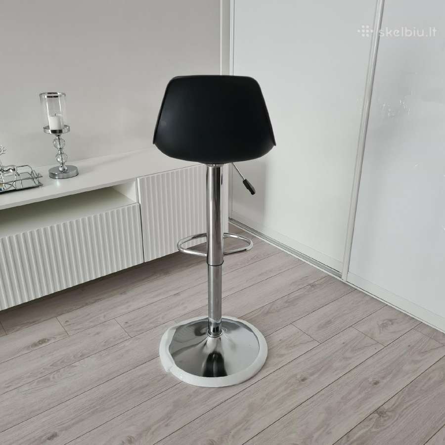 Baro kėdė Hoga, juoda - nuotraukos Nr. 3