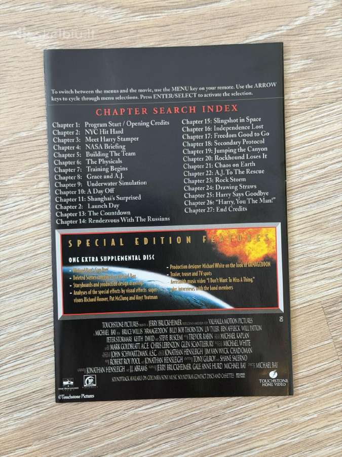 Armageddon Dvd Special Edition - nuotraukos Nr. 16