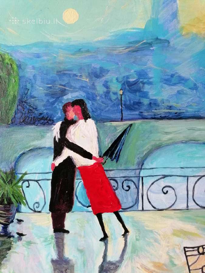 Paveikslas „Pasimatymas", painting "The Date" - nuotraukos Nr. 4