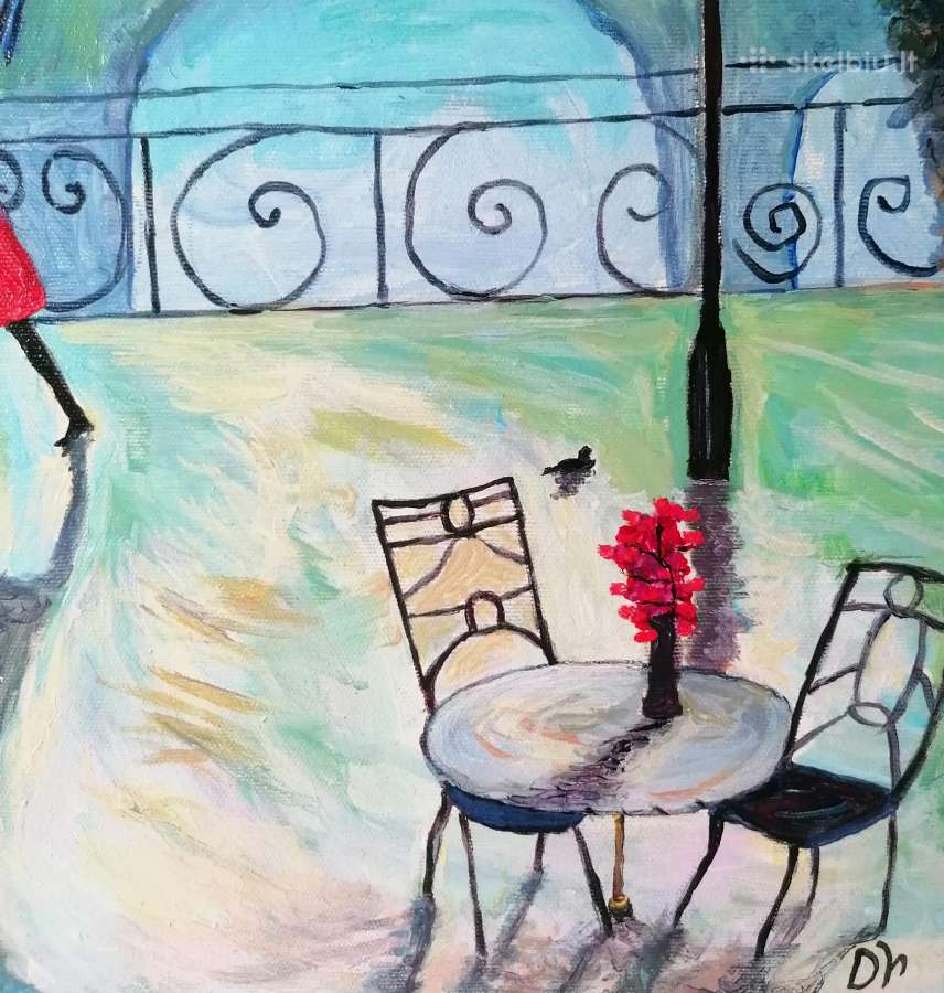 Paveikslas „Pasimatymas", painting "The Date" - nuotraukos Nr. 5