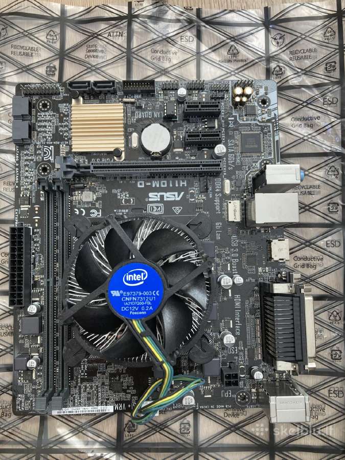 Asus H110m-d motininė plokštė