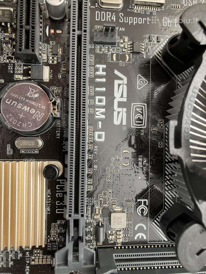 Asus H110m-d motininė plokštė - nuotraukos Nr. 2