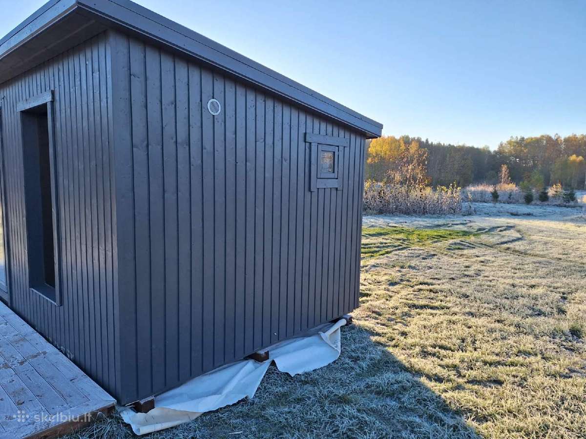 Modulinė karkasinė pirtis 3x6m 18m2 nusikėlimui - nuotraukos Nr. 3