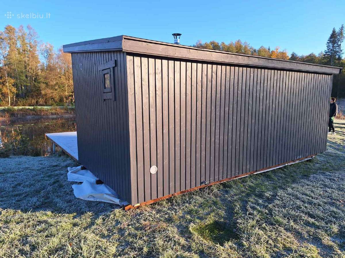 Modulinė karkasinė pirtis 3x6m 18m2 nusikėlimui - nuotraukos Nr. 4