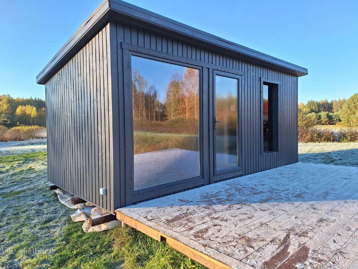 Modulinė karkasinė pirtis 3x6m 18m2 nusikėlimui - nuotraukos Nr. 2