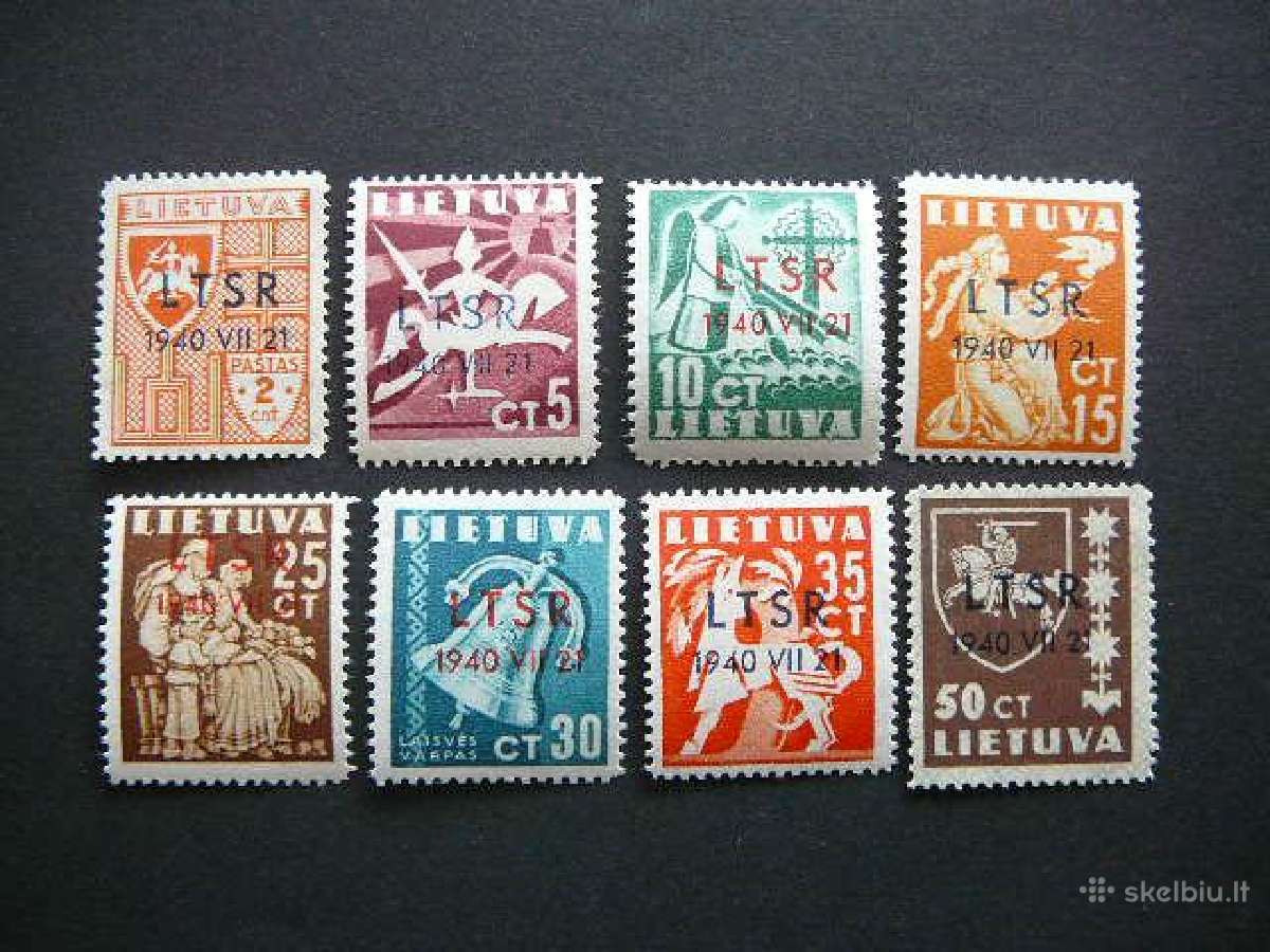 Lietuva 1940 Ltsr - okupacija Mnh lit449/6m