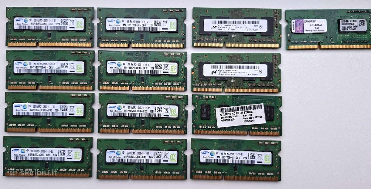 RAM Ddr3 atmintis laptopams
