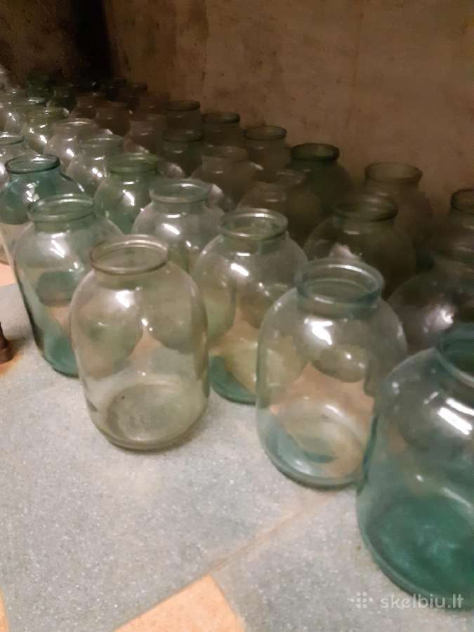 3 L stikliniai indai