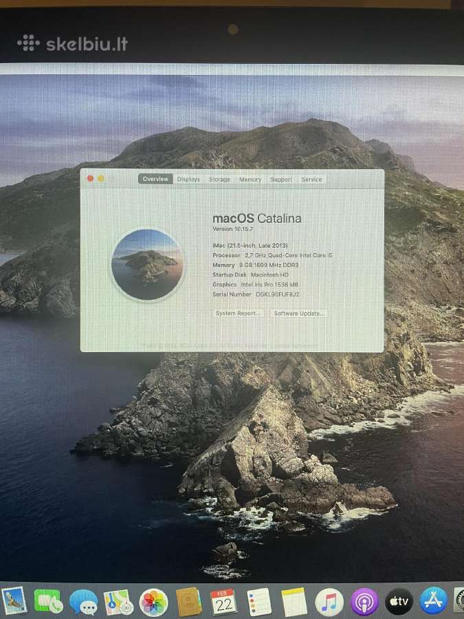 iMac 21,5 colių Late 2013 - nuotraukos Nr. 3