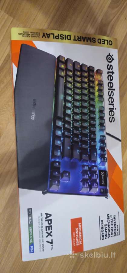 Steelseries Apex 7 Tkl su Oled ekranėliu