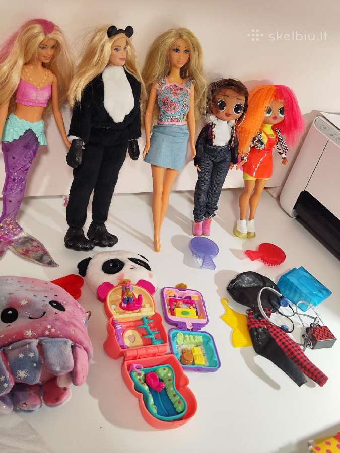 Barbių rinkinys, undinėlė šviečia,polly pocket. - nuotraukos Nr. 3