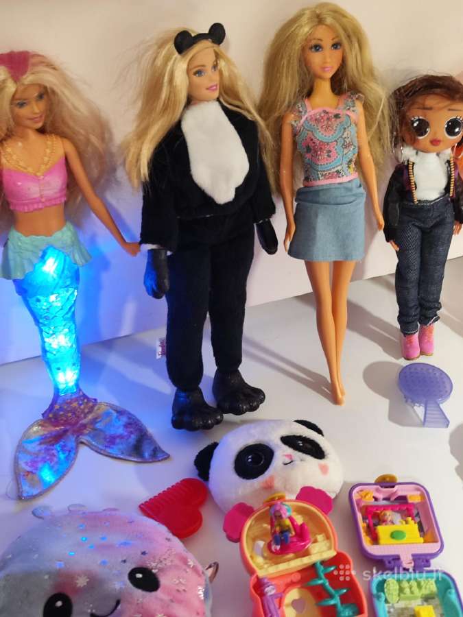 Barbių rinkinys, undinėlė šviečia,polly pocket. - nuotraukos Nr. 9