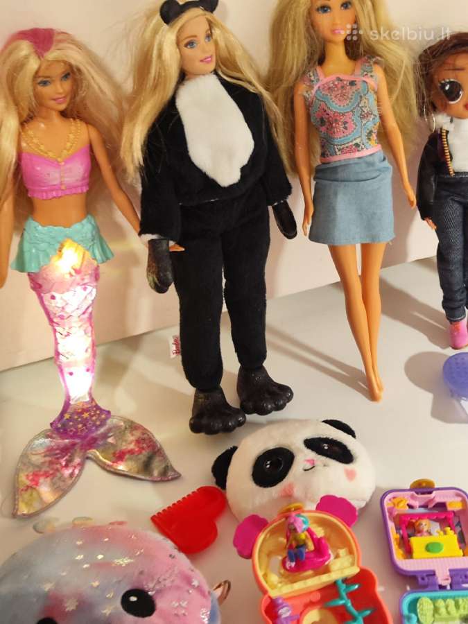 Barbių rinkinys, undinėlė šviečia,polly pocket. - nuotraukos Nr. 11