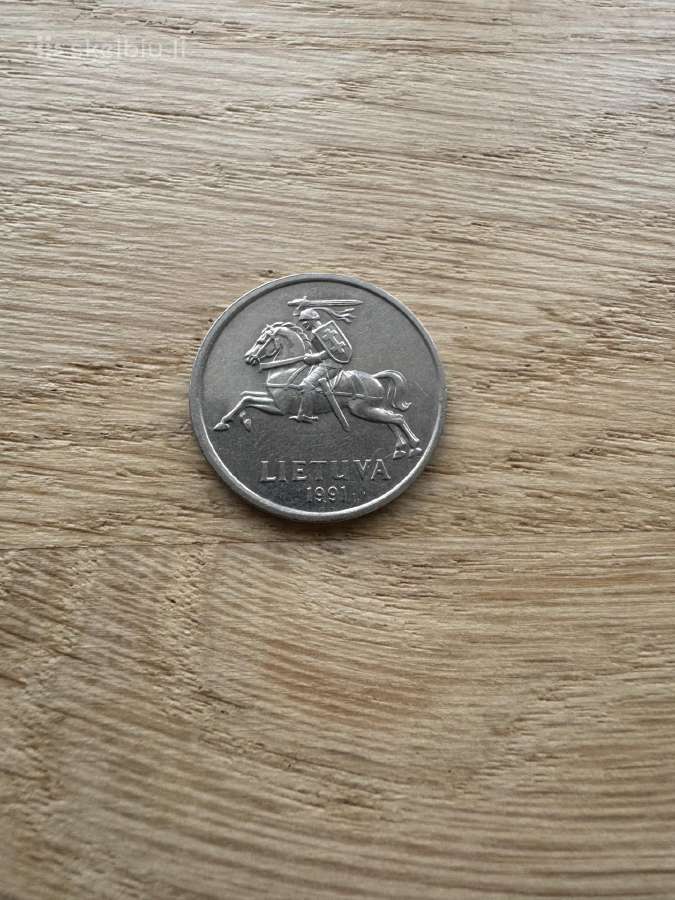 5 litai, 1991 m. (Lietuva) - nuotraukos Nr. 2
