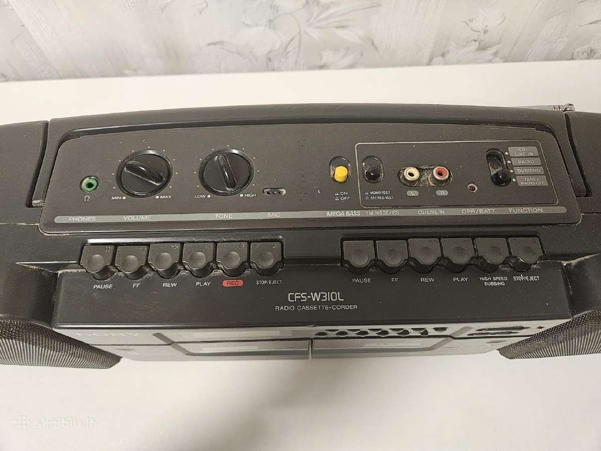 Magnetofonas Sony Cfs-w310l - nuotraukos Nr. 2